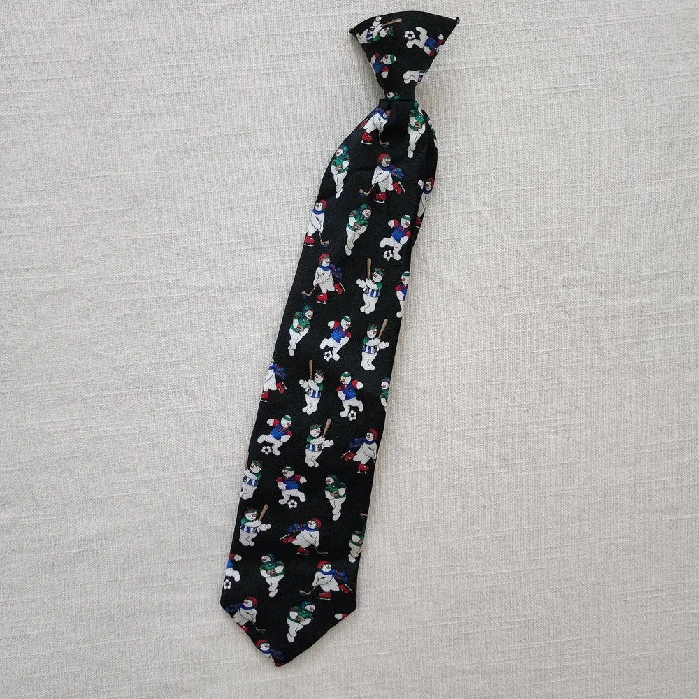 Snowman Sporty Clip-on Tie toddler/kids